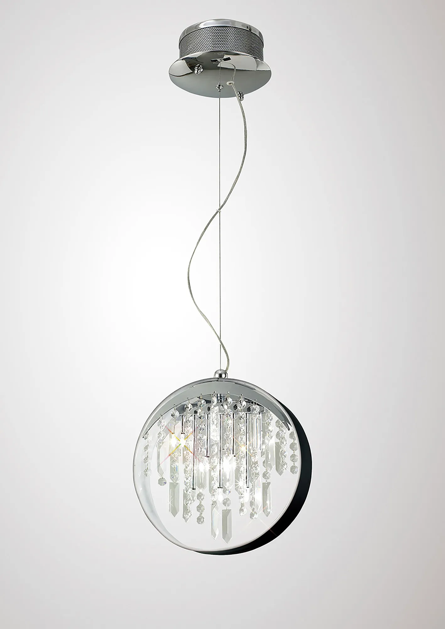 IL30232  Geo Crystal Pendant 7 Light